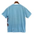 画像3: 【USA製】【ビンテージ】【HARLE QUIN】【ハーレークイーン】【魚】【水色】マルチプリント【Tシャツ】【サイズL】 <br> (3)