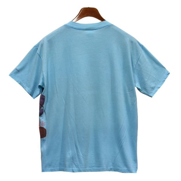 画像3: 【USA製】【ビンテージ】【HARLE QUIN】【ハーレークイーン】【魚】【水色】マルチプリント【Tシャツ】【サイズL】  