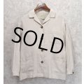【ビンテージ】Eddie Bauer【エディーバウアー】【生成り】【リネンジャケット】レディースＭ【レディース古着】  