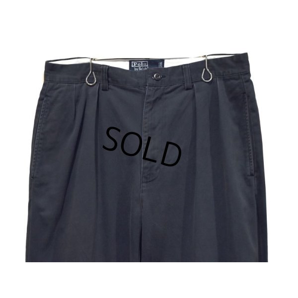 画像4: 【ラルフローレン】POLO RALPH LAUREN【紺】ANDREW PANTS【2タック】【コットンパンツ】【コットンスラックス】【32×32】