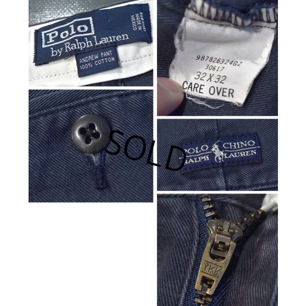 画像3: 【ラルフローレン】POLO RALPH LAUREN【紺】ANDREW PANTS【2タック】【コットンパンツ】【コットンスラックス】【32×32】