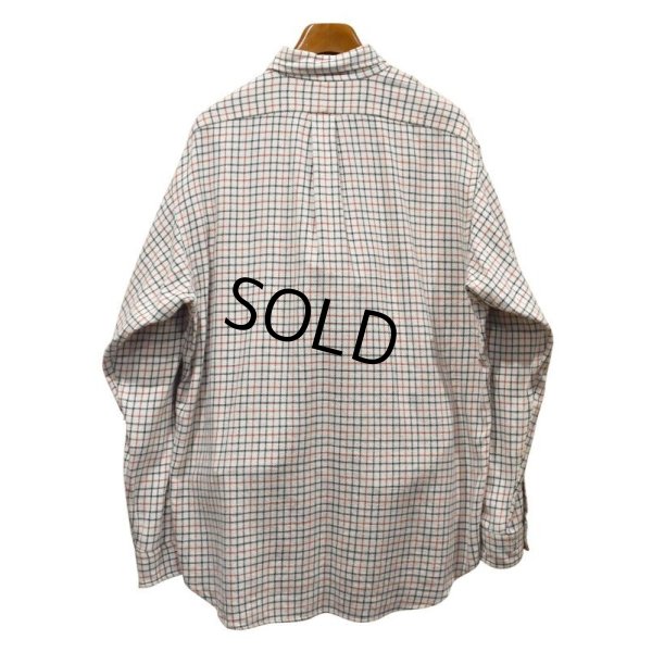 画像3:  【Ralph lauren】【ラルフローレン】生成りｘ赤ｘ青【チェック柄】【ボタンダウンシャツ】【サイズＬ】  