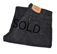 90's【USA製】【ビンテージ】【LEVI'S】【リーバイス】【550】【ブラックデニム】【36x34】 