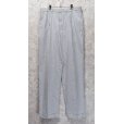 画像2: 【RALPH LAUREN】【ラルフローレン】水色【ストライプ】【シアサッカーパンツ】２タックスラックス【36X34】<br> (2)