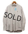  【Ralph lauren】【ラルフローレン】生成りｘ赤ｘ青【チェック柄】【ボタンダウンシャツ】【サイズＬ】  