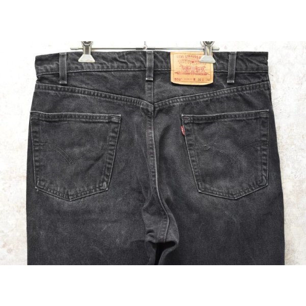 画像6: 90's【USA製】【ビンテージ】【LEVI'S】【リーバイス】【550】【ブラックデニム】【36x34】 