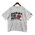 画像1: 【90’s】【USA製】【ビンテージ】【シカゴブルズ】【白】SHOOT THE BULL【Ｔシャツ】【サイズＸＬ】<br> (1)