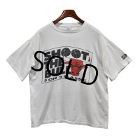 【90’s】【USA製】【ビンテージ】【シカゴブルズ】【白】SHOOT THE BULL【Ｔシャツ】【サイズＸＬ】 