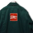 画像4: 70’s【ビンテージ】【HBT】【緑】【コカ・コーラ】【ワークジャケット】【ユニフォーム】【サイズ48M】<br> (4)