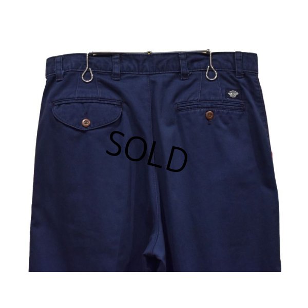 画像6: 90's【ビンテージ】【DOCKERS】ドッカーズ【紺】【２タックコットンパンツ】【32ｘ34】 