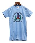 ほぼ未使用!!【ビンテージ】【Cal Cru】カルクルー【International volks＆march】【Fort Jackson S.C.】水色【Tシャツ】サイズＳ 