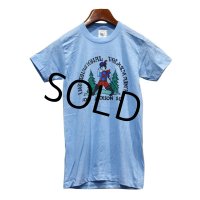 ほぼ未使用!!【ビンテージ】【Cal Cru】カルクルー【International volks＆march】【Fort Jackson S.C.】水色【Tシャツ】サイズＳ 