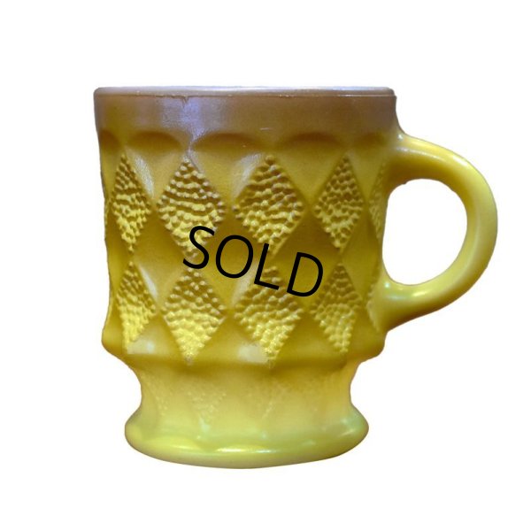 画像1: 【Fire King】【ファイヤーキング】【黄色】【キンバリー】【マグカップ】 