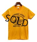 70's∼ USA製 ビンテージ【Stedman】【ステッドマン】【黄色】【Insurance agents need love too】Tシャツ【サイズM】 