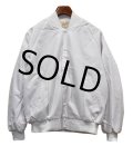 デッドストック【USA製】ビンテージ【AUBURN  SPORTSWEAR】アーバンスポーツウェア【CHASAE】白【スナップブルゾン】【サイズＬ】 