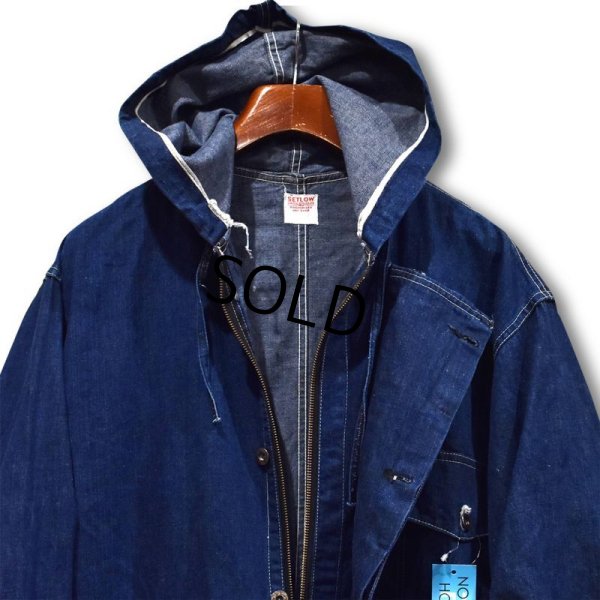 画像4: 50's【ビンテージ】【SETLOW】デニム【オーバーオール】フード付き【つなぎ】【オールインワン】【サイズ40】
