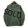 【60's】【ビンテージ】【U.S.ARMY】【米軍実物】USAF【OG107】【ユーティリティシャツ】【サイズ15-1/2】 