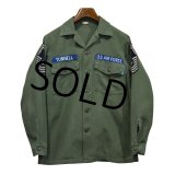 【60's】【ビンテージ】【U.S.ARMY】【米軍実物】USAF【OG107】【ユーティリティシャツ】【サイズ15-1/2】 