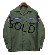 【60's】【ビンテージ】【U.S.ARMY】【米軍実物】USAF【OG107】【ユーティリティシャツ】【サイズ15-1/2】 