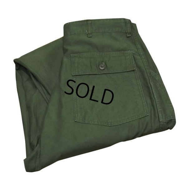 画像1: 【ビンテージ】U.S.ARMY【米軍実物】【UFOボタン】OG-107【ベイカーパンツ】【ユーティリティパンツ】【36ｘ33】