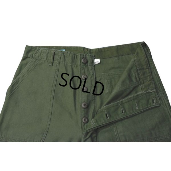 画像3: 【ビンテージ】U.S.ARMY【米軍実物】【UFOボタン】OG-107【ベイカーパンツ】【ユーティリティパンツ】【36x33】