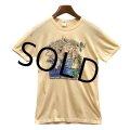 【ビンテージ】【カナダ製】【BANFF hot spring】ベージュ【Tシャツ】【サイズL】レディース古着 