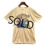 【ビンテージ】【カナダ製】【BANFF hot spring】ベージュ【Tシャツ】【サイズL】レディース古着 