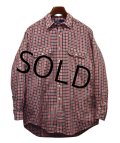  【Ralph lauren】【ラルフローレン】【白ｘ赤ｘ黒】【チェック】【コットンシャツ】【サイズＭ】  