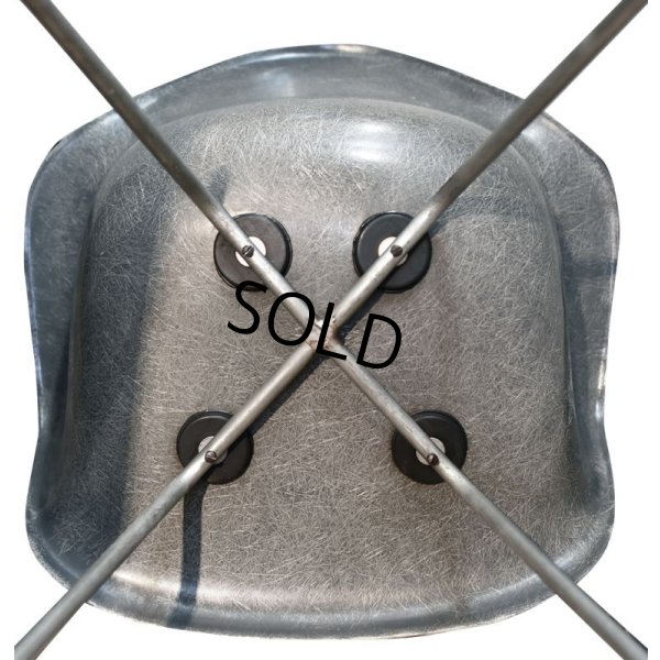 画像3: 50's【ビンテージ】【Herman Miller】ハーマンミラー【アームシェルチェア】Ｘベース【2nd】グラスファイバー【FRP】【エレファントハイドグレー】【イームズチェア】 