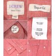 画像2:  ビンテージ【J.Crew】 シャンブレー【ピンク】【コットンリネンシャツ】レディース古着【サイズXS】<br> (2)