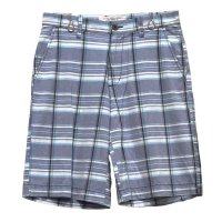 【OLD NAVY】【オールドネイビー】 【水色ｘグレーｘ白】【チェック】【コットンショートパンツ】【短パン】【コットンショーツ】【W29】 