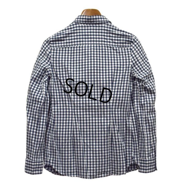 画像4: 【TOMMY HILFIGER】トミーヒルフィガー【白ｘ紺】ギンガムチェック【コットンシャツ】ブラウス【Classic Fit】【レディースＳ】【レディース古着】 