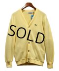 【IZOD LACOSTE】アイゾッド ラコステ【黄色】【アクリルカーディガン】【サイズＸＬ】 