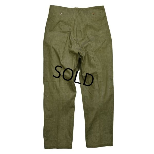 画像5: 程度良好!! 40's【ビンテージ】ブリティッシュアーミー【イギリス軍】【グリーンデニム】オーバーパンツ 【サイズ11】