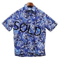 USA製【ビンテージ】【MAKAPUU】マカプー【亀柄】【アロハシャツ】【半袖シャツ】【サイズS】 