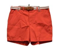 【ほぼ未使用‼】【Arnie Arnord Palmer】【アーニーアーノルドパーマー】ベルト付き【赤】【ショートパンツ】【ショーツ】【W34】 