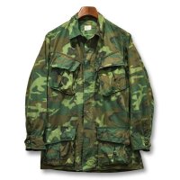 60's【ビンテージ】【米軍実物】【ERDL】リップストップ【ジャングルファティーグジャケット】【ファティーグシャツ】【S-R】 