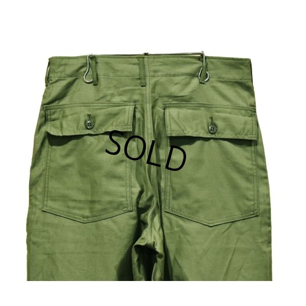 画像6: デッドストック【60's】【米軍実物】【ビンテージ】OG107【ベイカーパンツ】平ボタン【ユーティリティパンツ】【32x31】