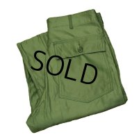 デッドストック【60's】【米軍実物】【ビンテージ】OG107【ベイカーパンツ】平ボタン【ユーティリティパンツ】【32ｘ31】 
