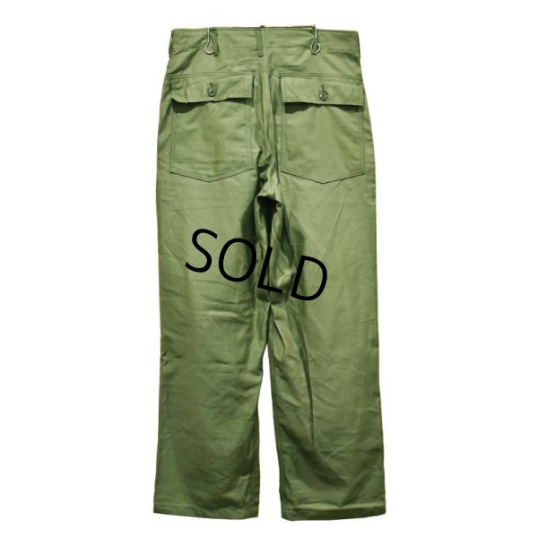 画像4: デッドストック【60's】【米軍実物】【ビンテージ】OG107【ベイカーパンツ】平ボタン【ユーティリティパンツ】【32x31】