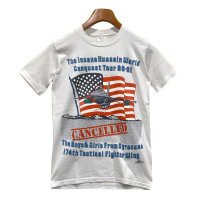 【90's】USA製【ビンテージ】【The Insane Hussein World Conquest Tour 90~91】【白】【Ｔシャツ】【サイズＬ】 