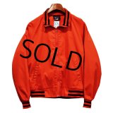 USA製【80's】【ビンテージ】【チャンピオン製】【アバクロンビー&フィッチ】【アバクロ】【赤×黒リブボーダー】【ジップアップブルゾン】 