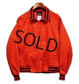 USA製【80's】【ビンテージ】【チャンピオン製】【アバクロンビー&フィッチ】【アバクロ】【赤×黒リブボーダー】【ジップアップブルゾン】 