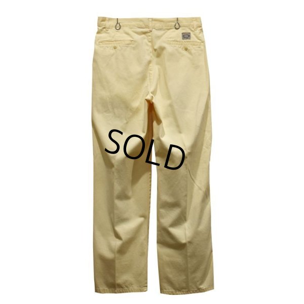 画像4: USA製【ラルフローレン】POLO RALPH LAUREN【イエロー】POLO CHINO【2タック】コットンパンツ【32×30】