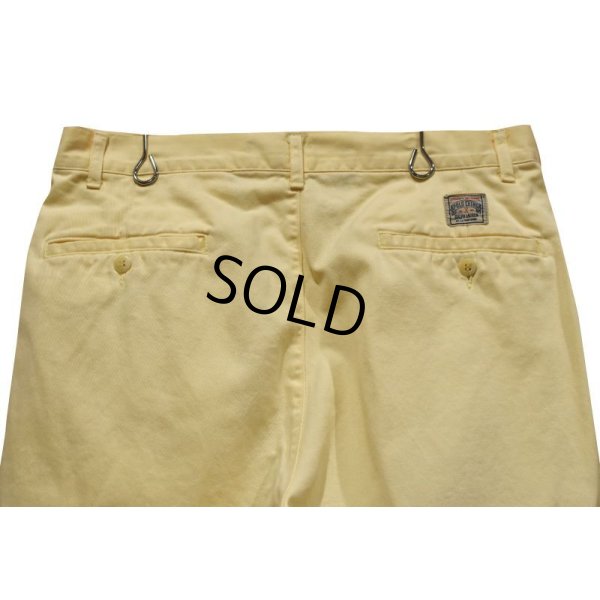画像6: USA製【ラルフローレン】POLO RALPH LAUREN【イエロー】POLO CHINO【2タック】コットンパンツ【32×30】