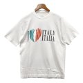 【イタリー製】【ビンテージ】【ベネトン】UNITED COLORS OF BENETTON【白】【I Love Italy】【Ｔシャツ】【サイズM】 