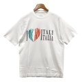 【イタリー製】【ビンテージ】【ベネトン】UNITED COLORS OF BENETTON【白】【I Love Italy】【Ｔシャツ】【サイズM】 