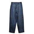 画像6: 【トミーヒルフィガー】【TOMMY HILFIGER】【黒x緑】【ブラックウォッチ】【ツータックコットンパンツ】【34×32】 