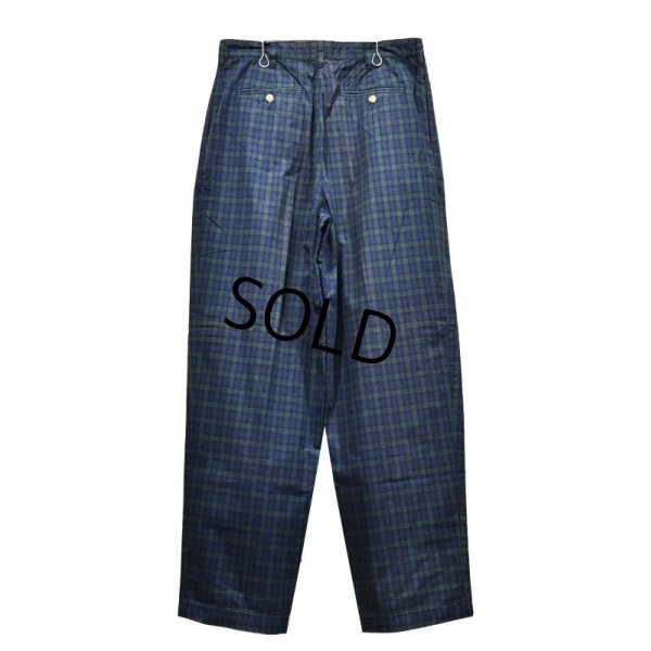 画像6: 【トミーヒルフィガー】【TOMMY HILFIGER】【黒x緑】【ブラックウォッチ】【ツータックコットンパンツ】【34×32】 