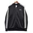 画像1: 【ビンテージ】【アディダス】adidas【黒×白ライン】ジャージ【トラックジャケット】【トラックジャージ】【サイズＬ】<br> (1)